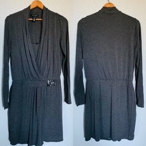 White House Black Market gray long sleeve dress.